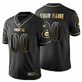 Customized Men's Nike Packers Black Golden Limited NFL 100th Season Jersey,baseball caps,new era cap wholesale,wholesale hats
